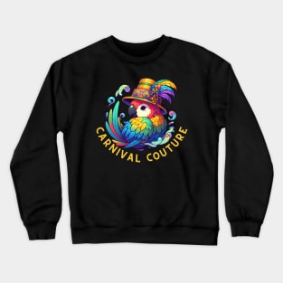 Mardi Gras Parrot Crewneck Sweatshirt